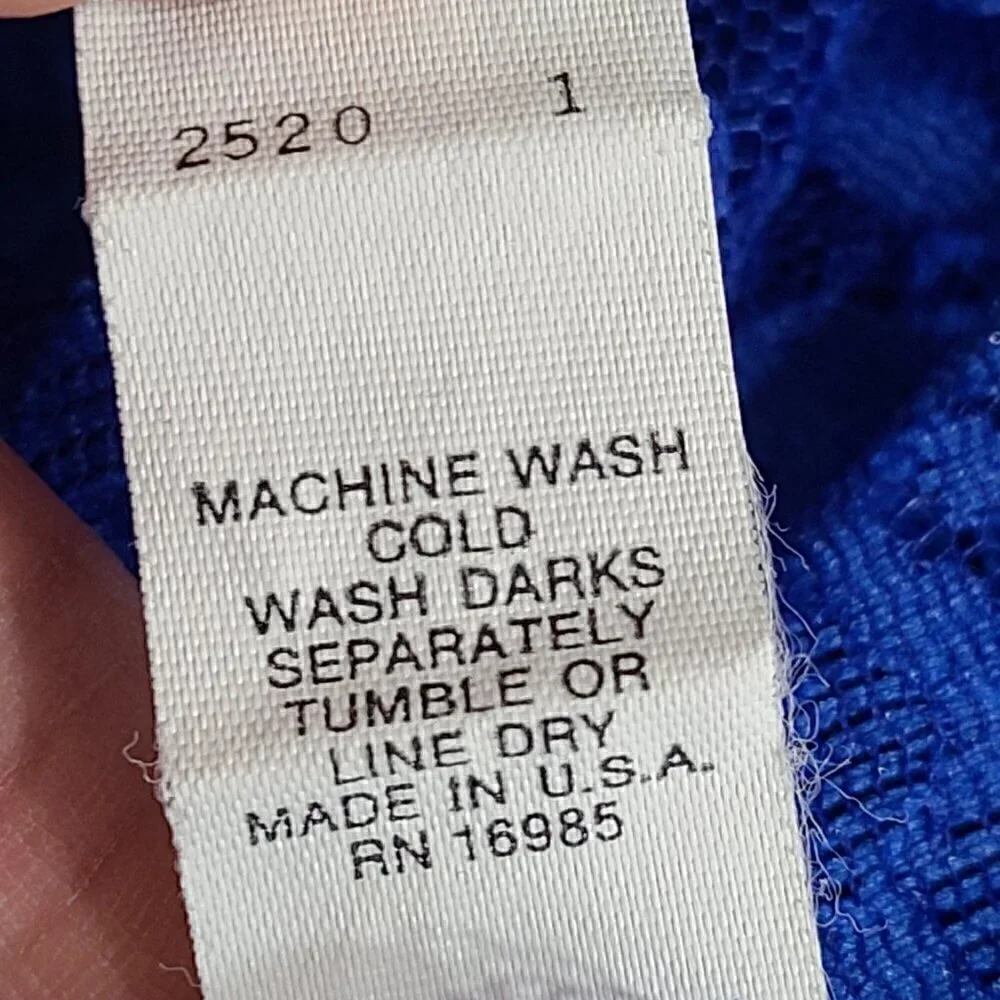 Vintage Made in USA Val Mode Royal Blue Teddy Romper Open Back